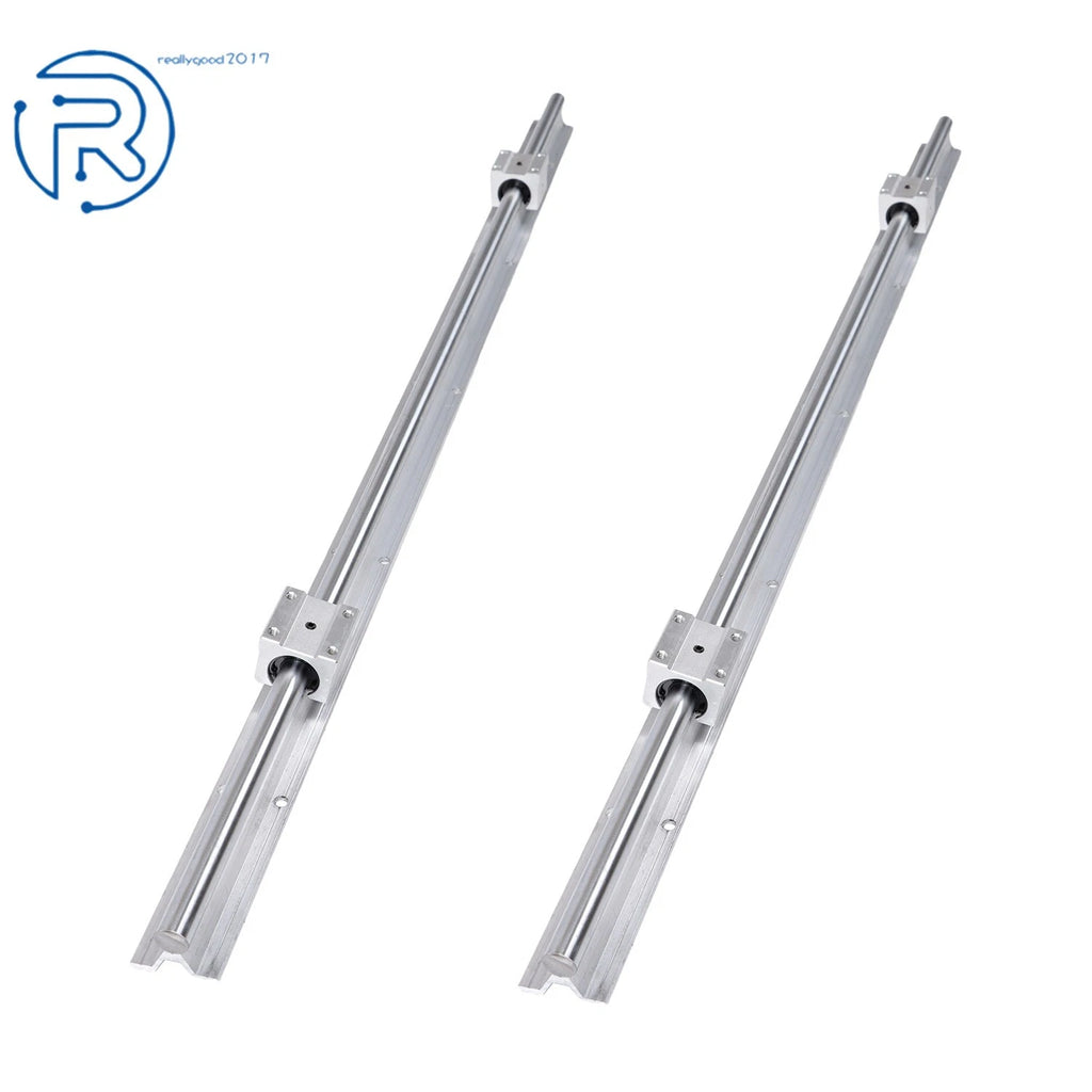 Set of 2 Linear Rails & 4 Carriage Bearing Blocks for SBR16