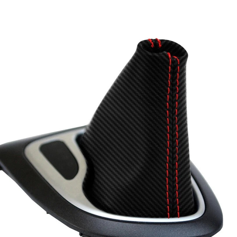 Automatic Shift Boot for Dodge Dart (2013–2016) Carbon Red Stitch