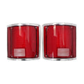 Tail Light Lamp Lens with Chrome Bezel for Chevrolet C10 C20 C30, GMC C15 C25 (1960–1987)