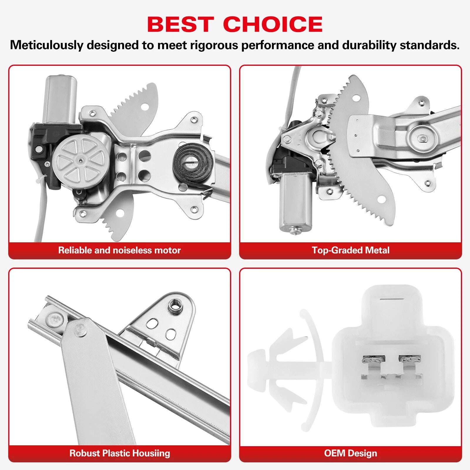 Power Window Regulator with Motor for Jeep Liberty KK (2008–2013) Front Right
