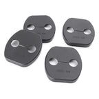 Set of 4 Door Lock Cover Pad Guard for Nissan Qashqai (2008–2013) Black