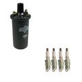 NGK Ignition Coil & 4 Nickel Spark Plugs Kit for Vega 2.3 L4 (1971–1977)