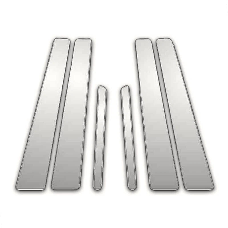 Chrome Pillar Post Covers 6Pc for Lexus LS 460 (2007–2017)