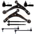 Set of 8 Control Arms Tie Rods Sway Bar Links for Honda Odyssey (2002–2004)