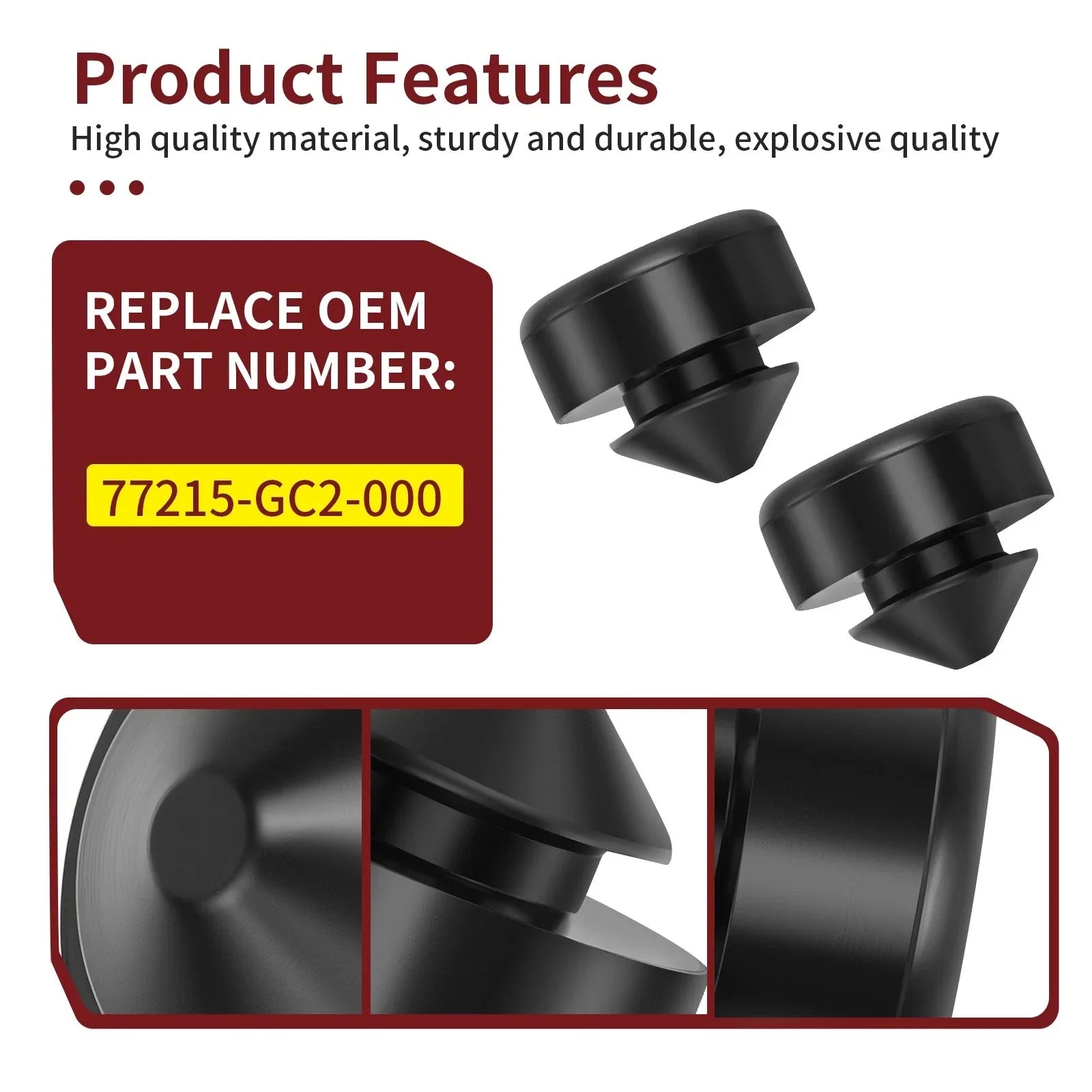 2 x Seat Rubber Cushion for Honda FourTrax TRX300X