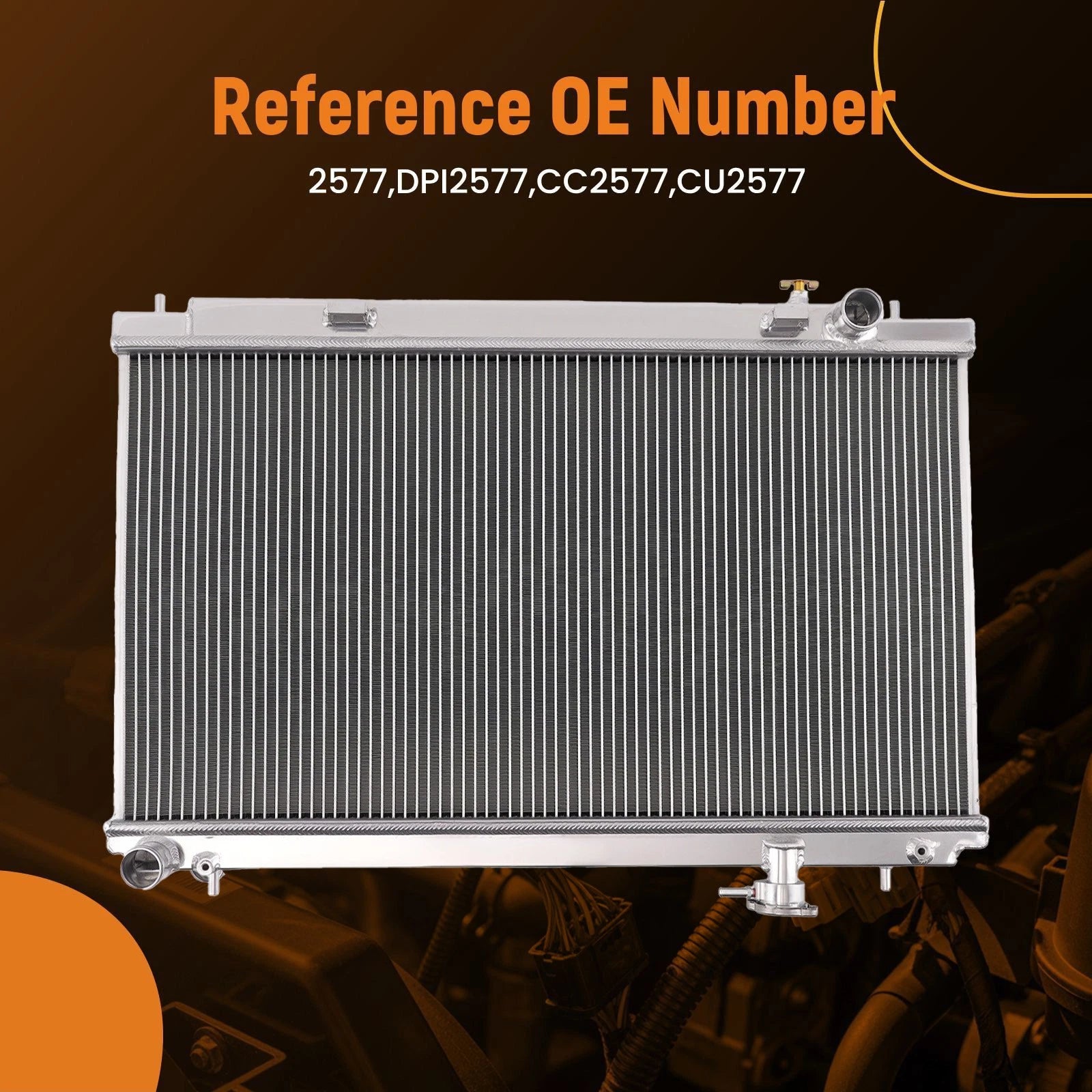 2 Row Aluminum Radiator for Nissan 350Z (2003–2006) 2577 DPI2577
