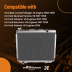 3-Row Aluminum Radiator for Edsel Villager V8 (1958–1959)