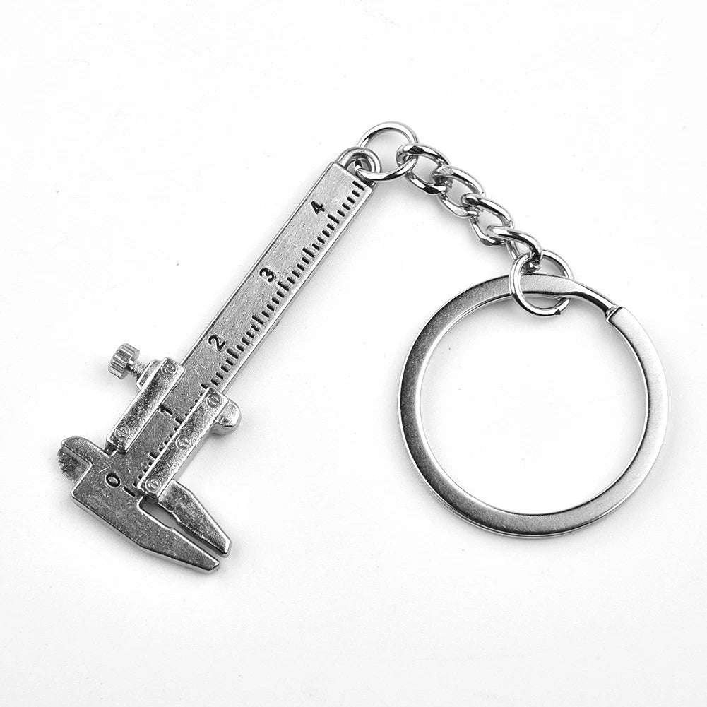 Zinc Alloy Vernier Caliper Automotive Measuring Tool for Car Keychain