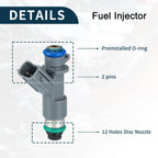 Fuel Injector 6 x No.16450-R70-A01 for Honda Accord (2008-2012)