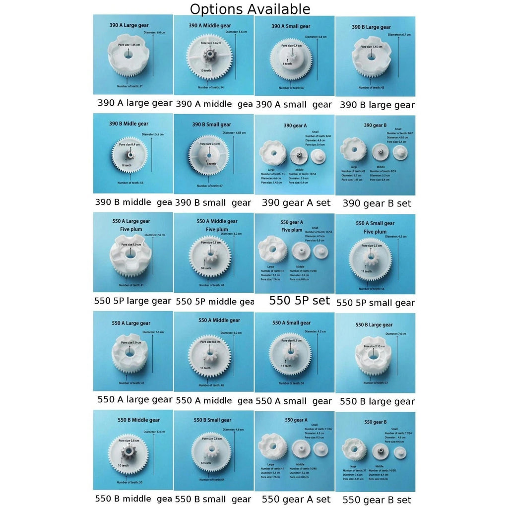Electric Car Gear Set for 550 & 390 Motors