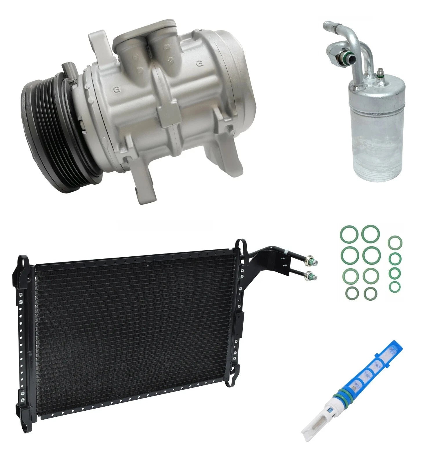 A/C Compressor Kit With Condenser for Ford Mustang 5.0L (1984–1989)