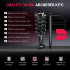 Front Struts Rear Shocks Assembly for Chevrolet GMC Silverado Sierra (2014-2018)