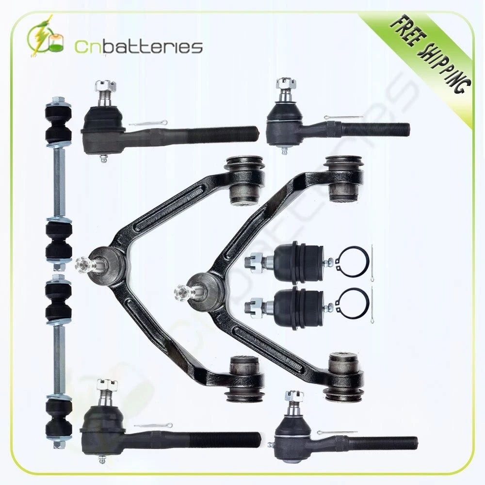 Set of 10 Front Control Arms Ball Joints Tie Rods for Lincoln Navigator