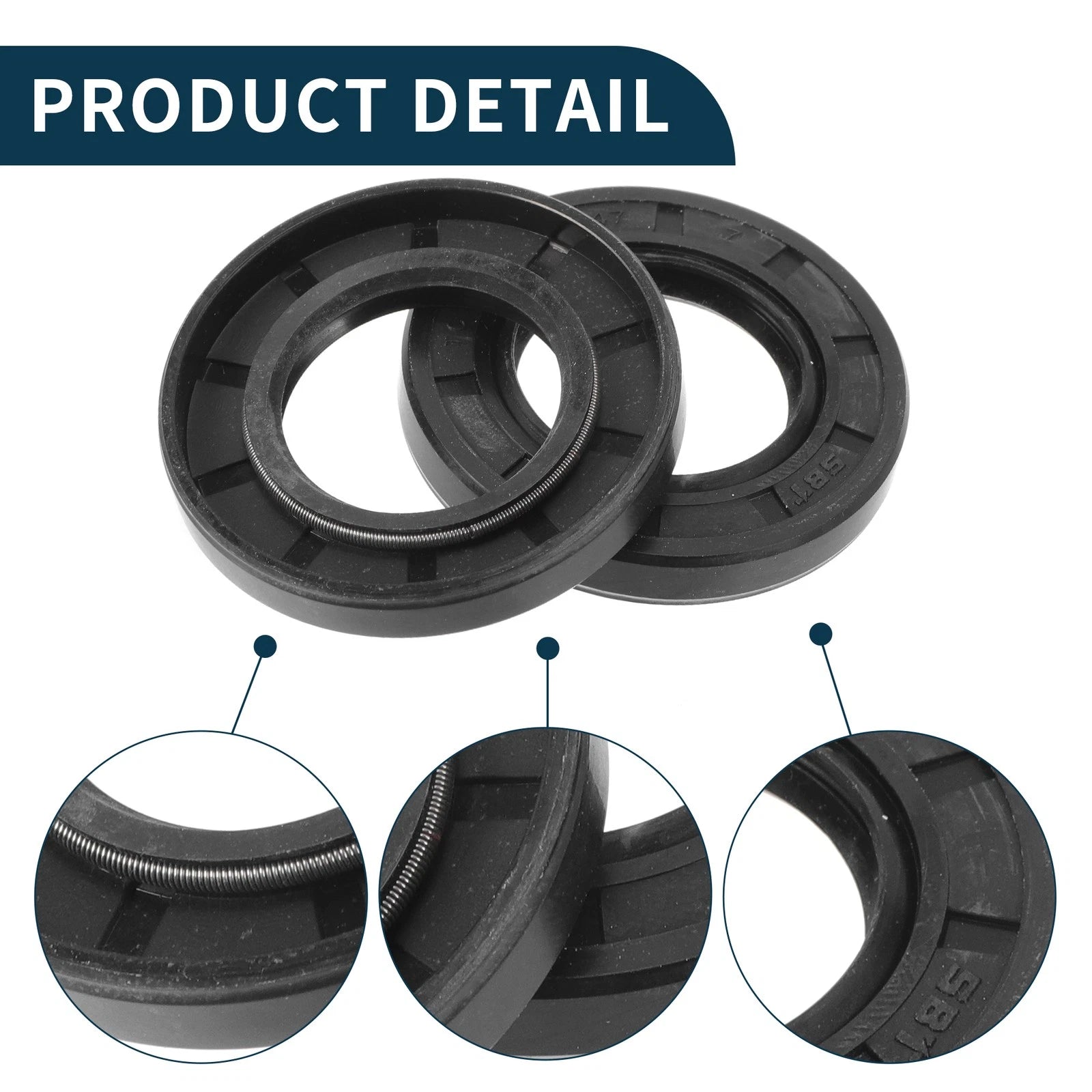 Set of 5 Oil Seal Rotary Shaft Seal NBR Rubber 27x47x7mm