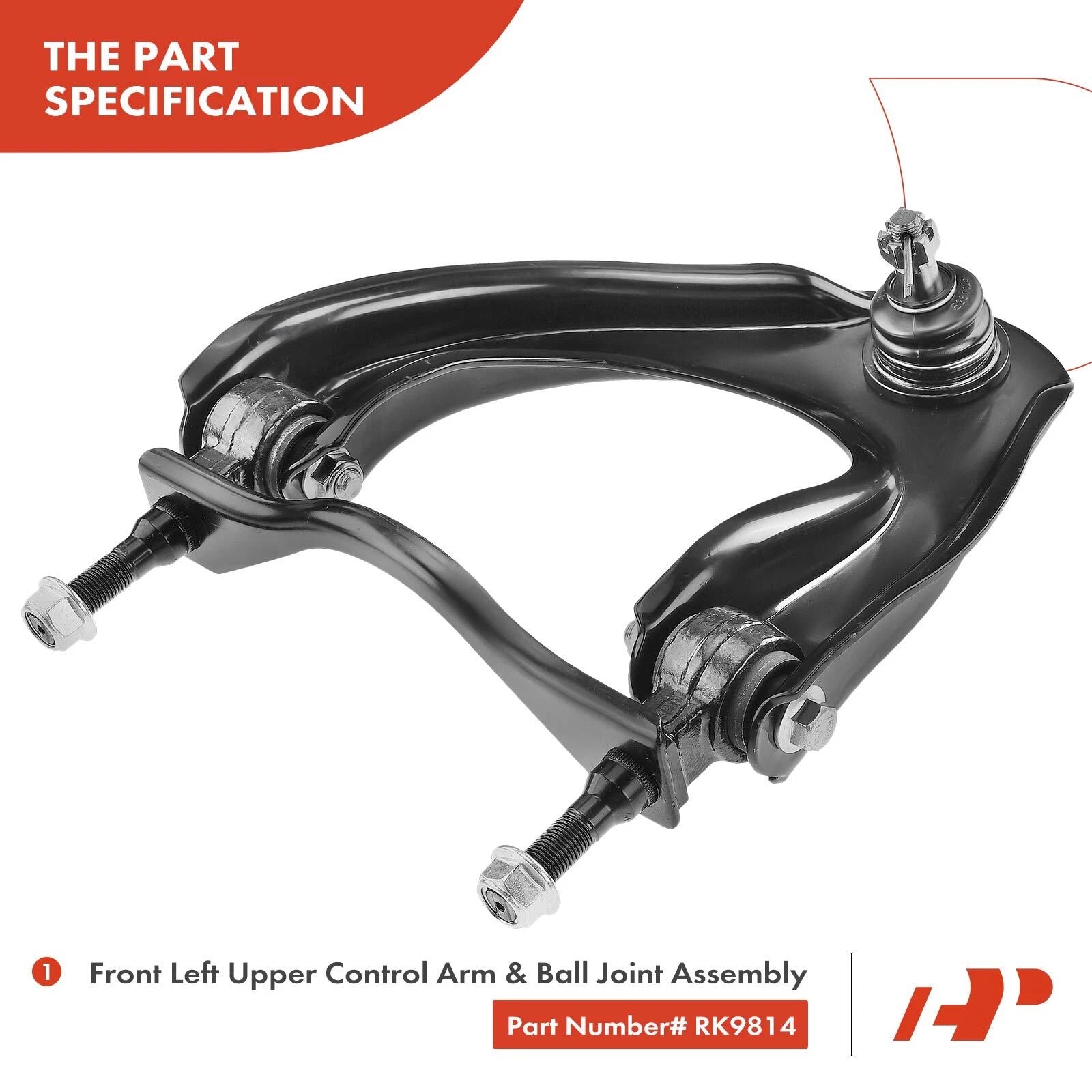 Front Left Upper Control Arm & Ball Joint for Honda Civic CRX (1988-1991)