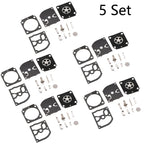 Set of 5 Carburetor Repair Kits for STIHL HS45 FS55 FS38 BG45 (ZAMA RB-100)
