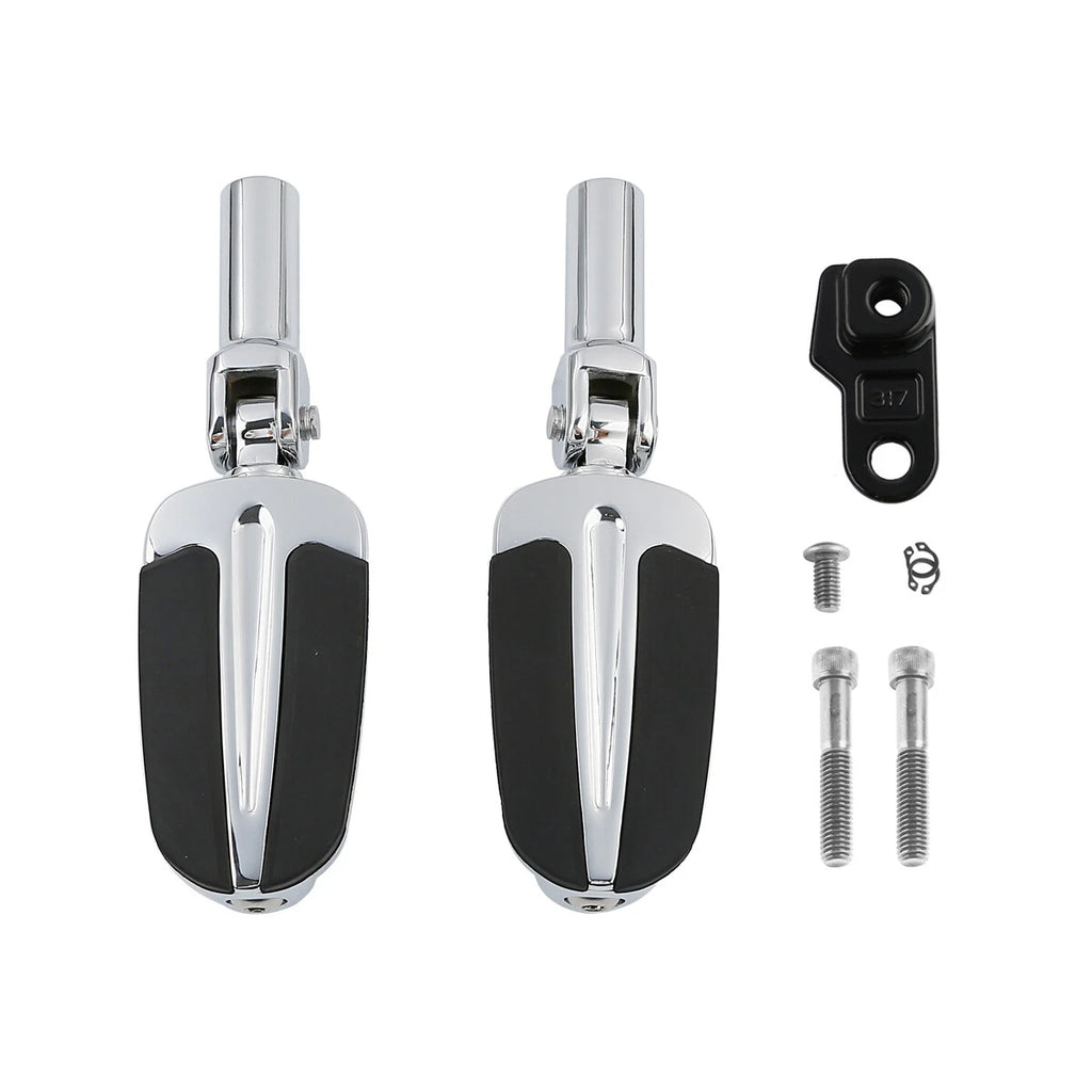 Chrome Passenger Footpeg Pedals Mount for Harley Softail Slim (2012–2017)