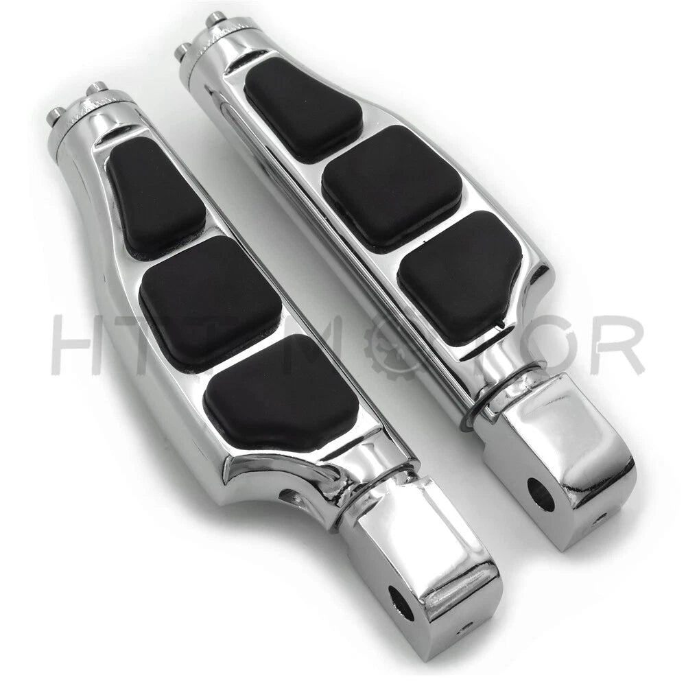 Chrome Flat Wing Footpegs for Yamaha YZF-R6 R6S 600R (1999–2016)