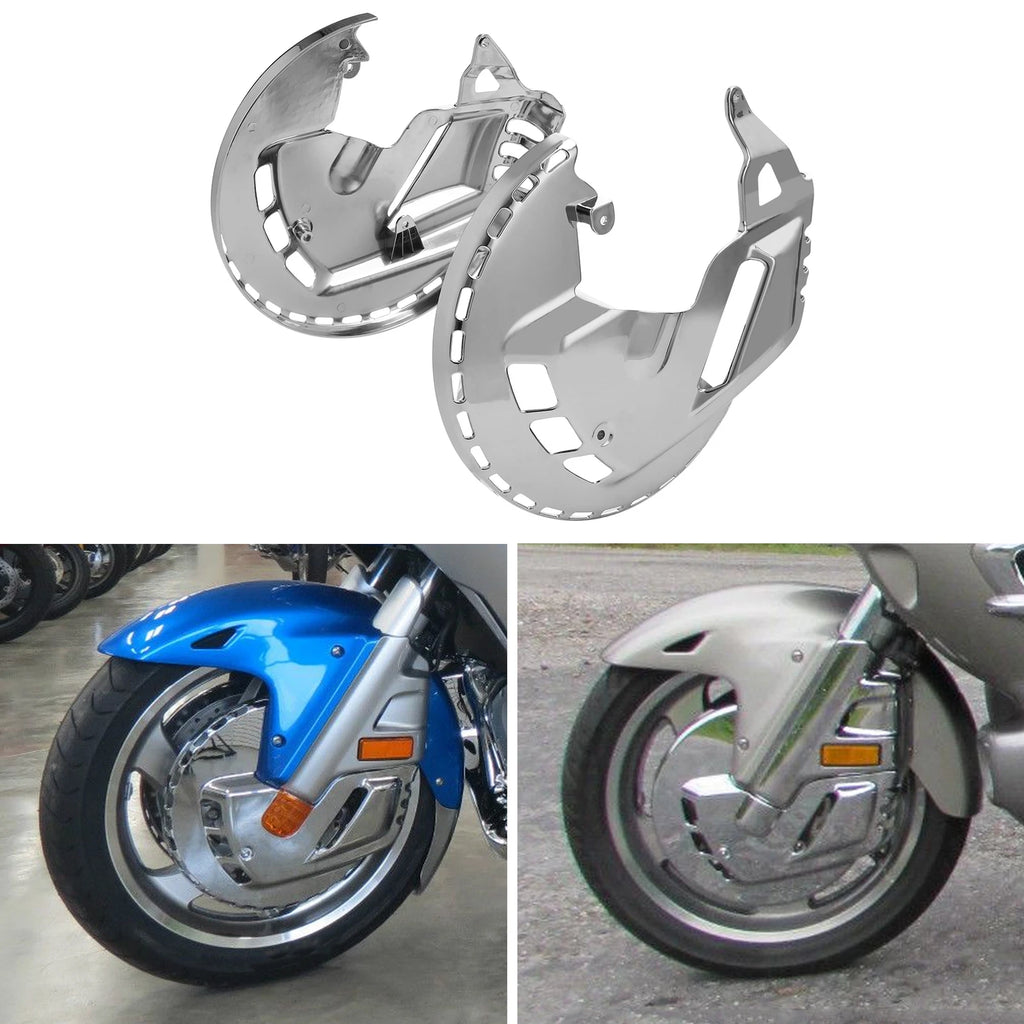 Brake Disc Rotors Covers LED Ring Blue Fire for Honda Goldwing 1800 (2001–2017)
