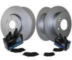 Front Rear Brake Kit Disc Rotors Akebono ProACT Ceramic Pads for Kia Forte5 (2014–2020)