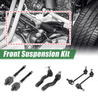 6pcs Front Suspension Kit Tie Rod End Sway Bar Link for Mercury Milan (2006–2009)