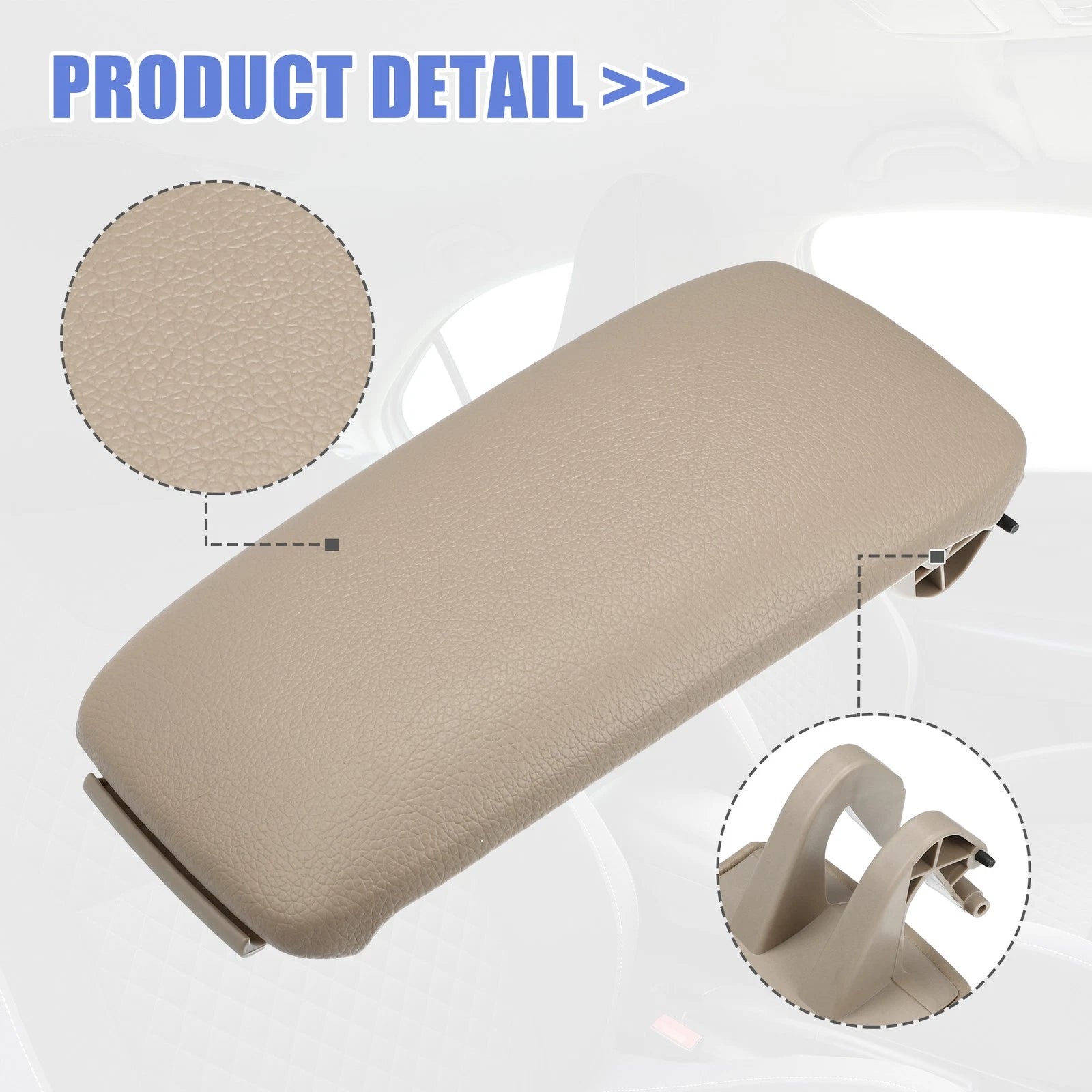 Center Console Cover Lid 8P0864245P for Audi A3 (2003–2012) Beige Armrest