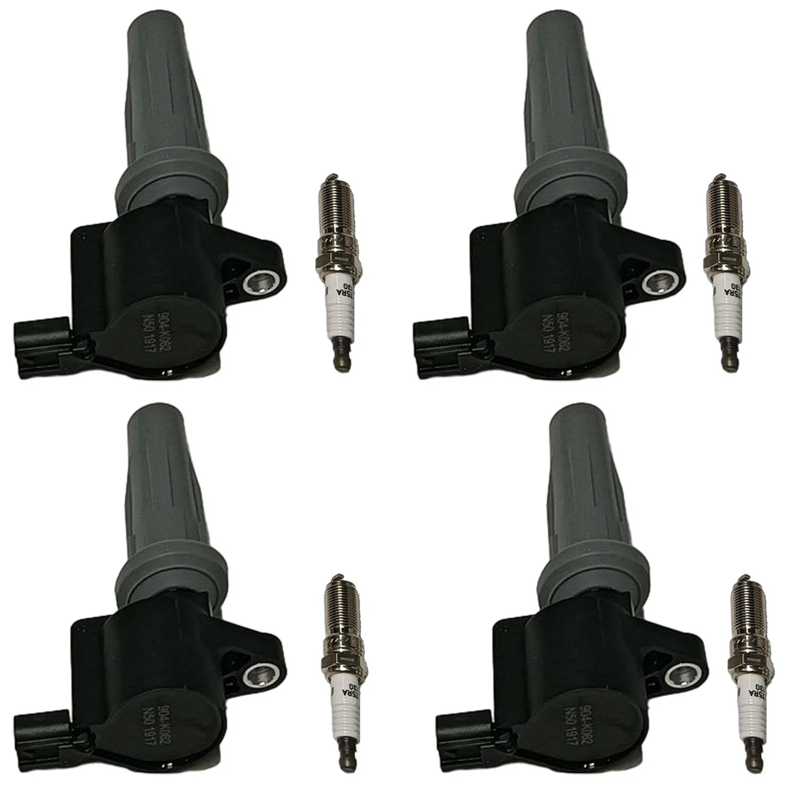 Set of 4 Ignition Coils & 4 Iridium Spark Plugs for Ford Escape Transit Focus