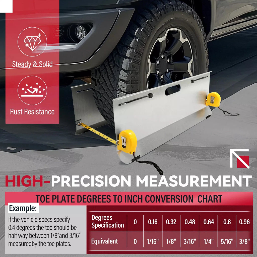 Wheel Alignment Tool Set for HECASA (Camber Caster Toe Plates)