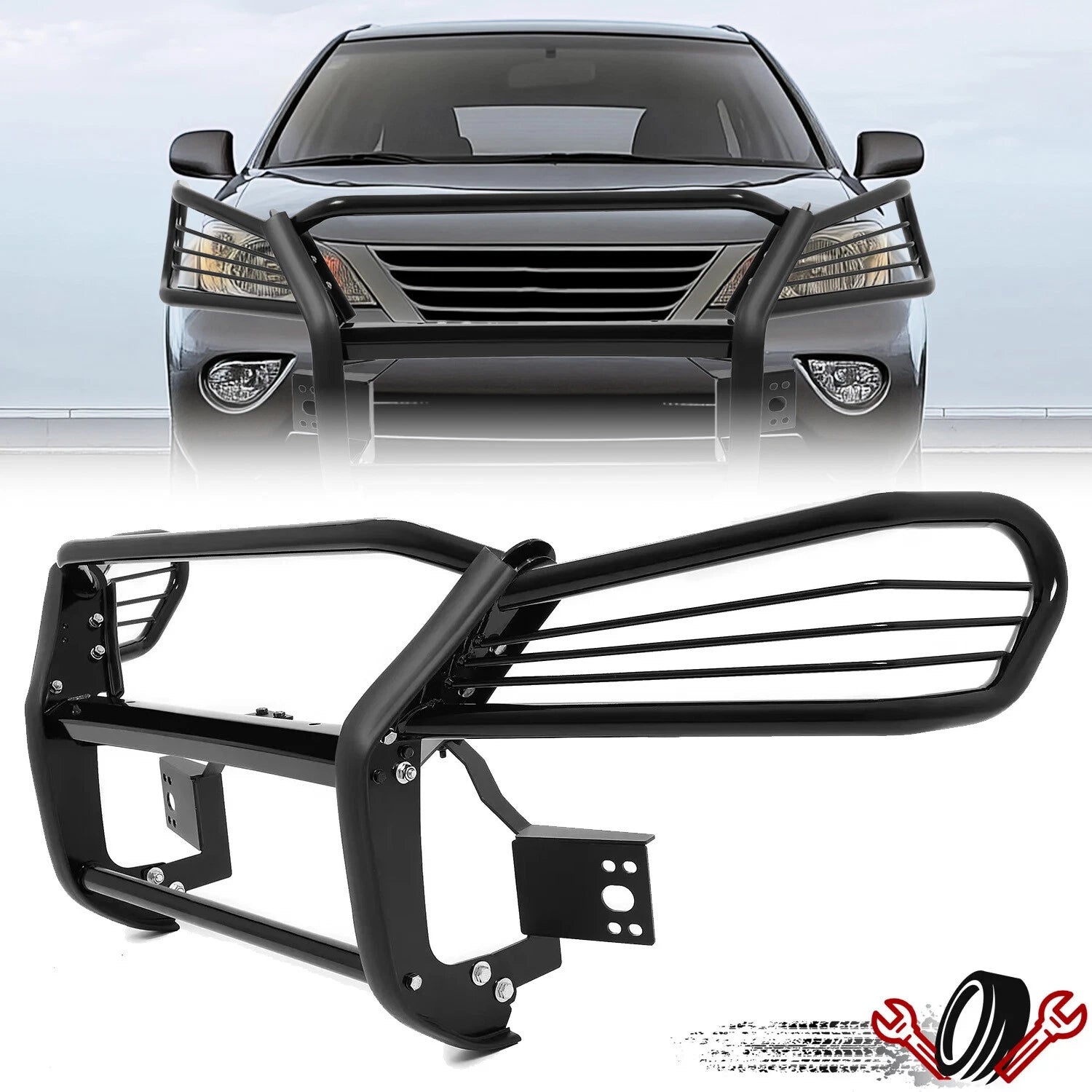 Steel Bumper Brush Guard Bull Bar for Lexus RX330/RX350/RX400h (2004–2009)