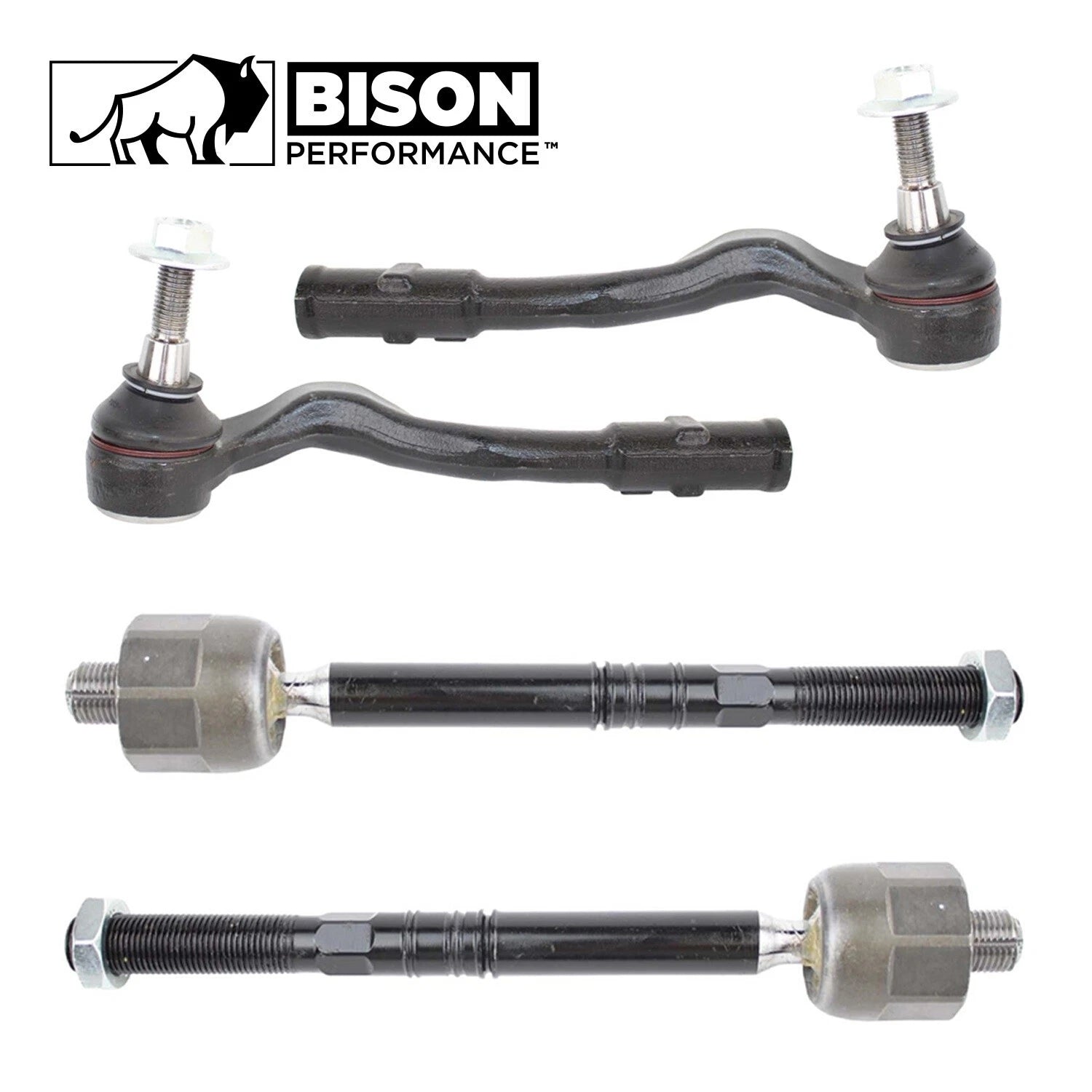 Set of 4 Inner & Outer Steering Tie Rod Ends for Audi A4 A5 Q5 S4 S5