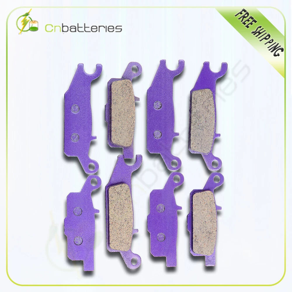 Front and Rear Brake Pads for Yamaha YFM550FG 4x4 FI Grizzly 550 (2007–2014)