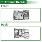 1 Pc Engine Oil Pan for Mazda 3 (2012–2013) LF5G10400 Aluminum Silver Tone