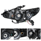 Replacement Headlight for Nissan Altima (2016-2018) Right Black Halogen