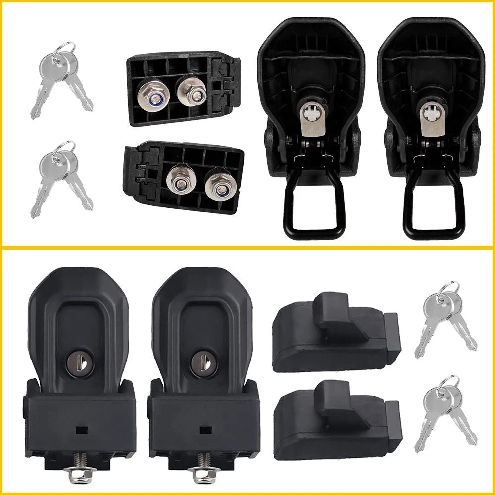 Hood Latch Lock Catch Kit for Jeep Wrangler JL JLU Gladiator JT (2018–2023)