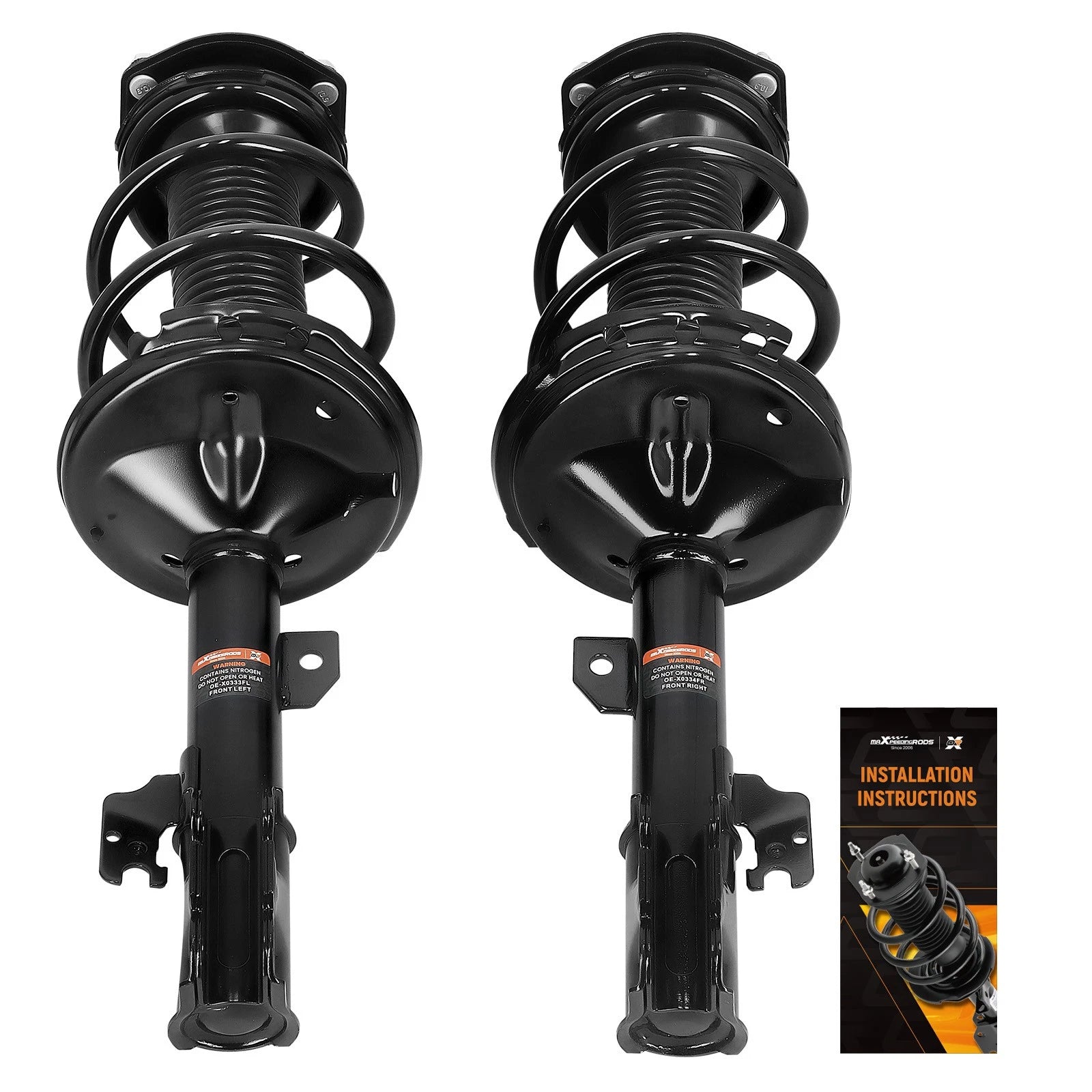 2X Complete Struts & Coil Spring Assembly for Toyota Highlander (2004–2007)