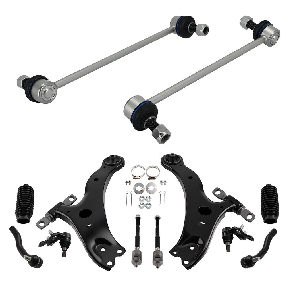 12x Front Lower Control Arm Sway Bar Tie Rod for Toyota Camry/Lexus ES330 (2004–2006)