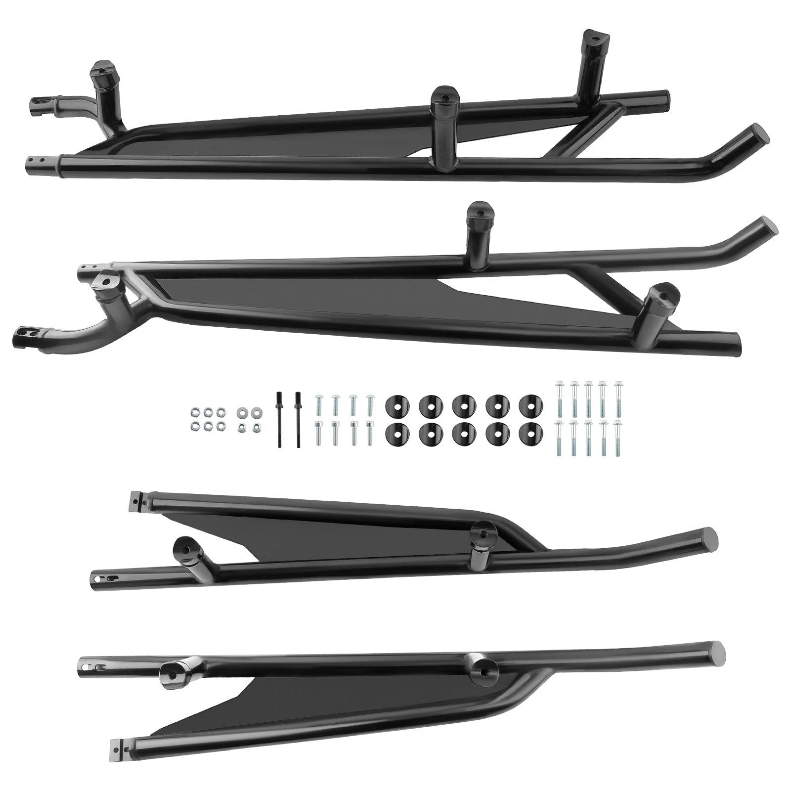 Black Nerf Bars Rock Sliders for Can-Am Maverick X3 Max (2017–2023) 715003888