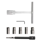 8pc Injector Cleaner Cutter Kit Re-Face Reamer Tool for Universal Use