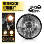 7" Turn Hi/Lo Headlight with Bracket for Universal Motorcycle (Cafe Racer, Bobber)