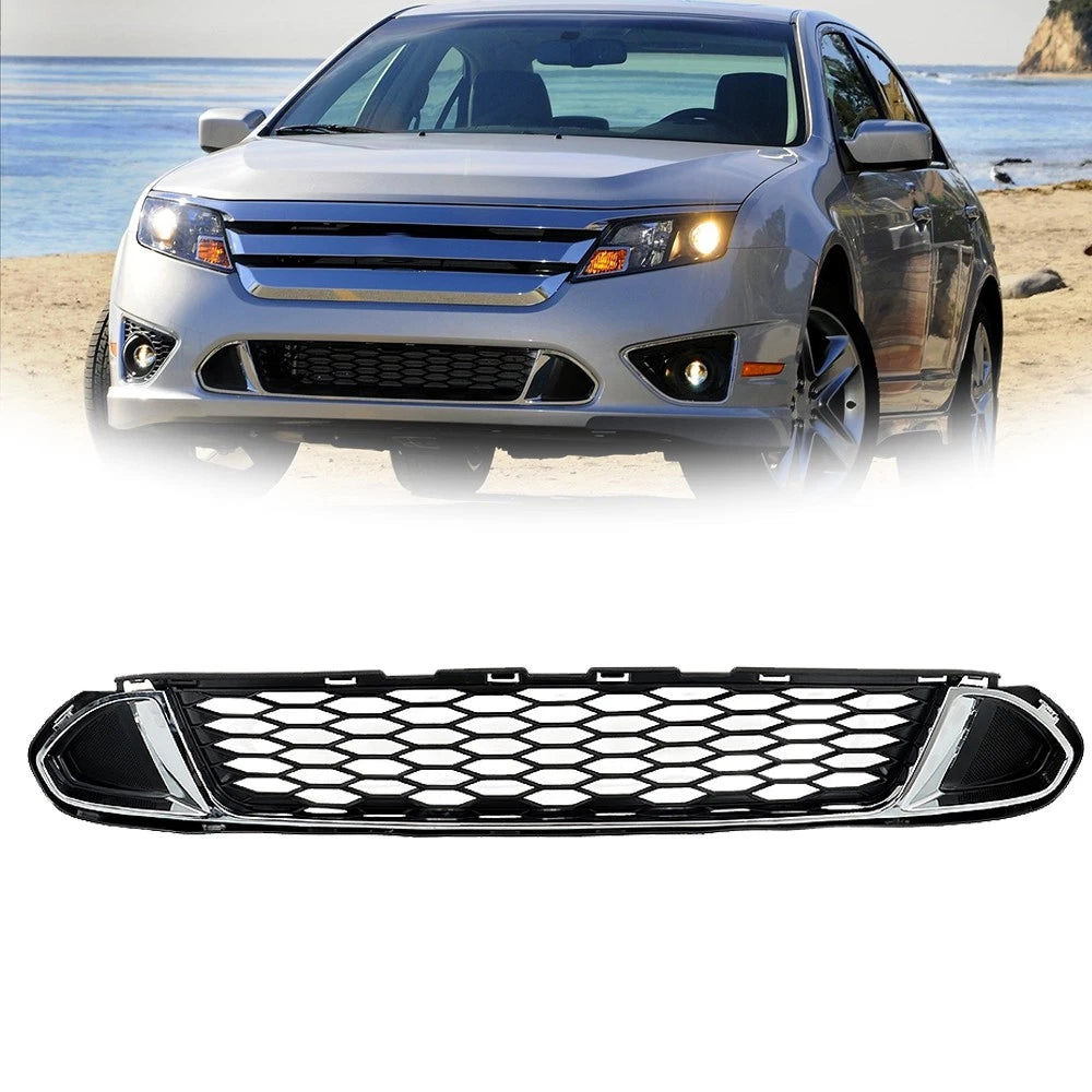 Front Bumper Lower Grille & Chrome Molding for Ford Fusion (2010–2012)