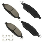 4X Front Ceramic Brake Pads for Nissan Murano (2015–2020)