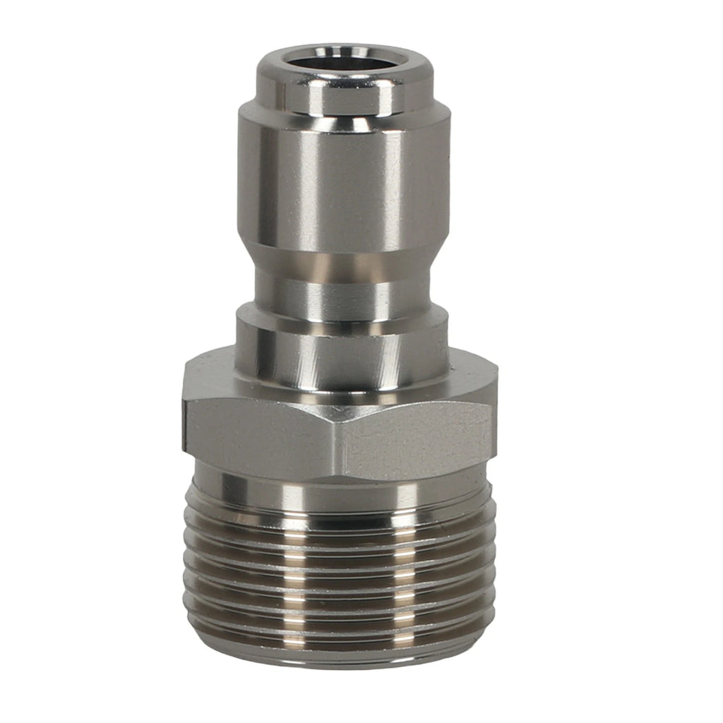 Brass 3/8" to M22 14mm Quick-Connect Pressure Washer Adapter (5000 PSI, 2-Pack)