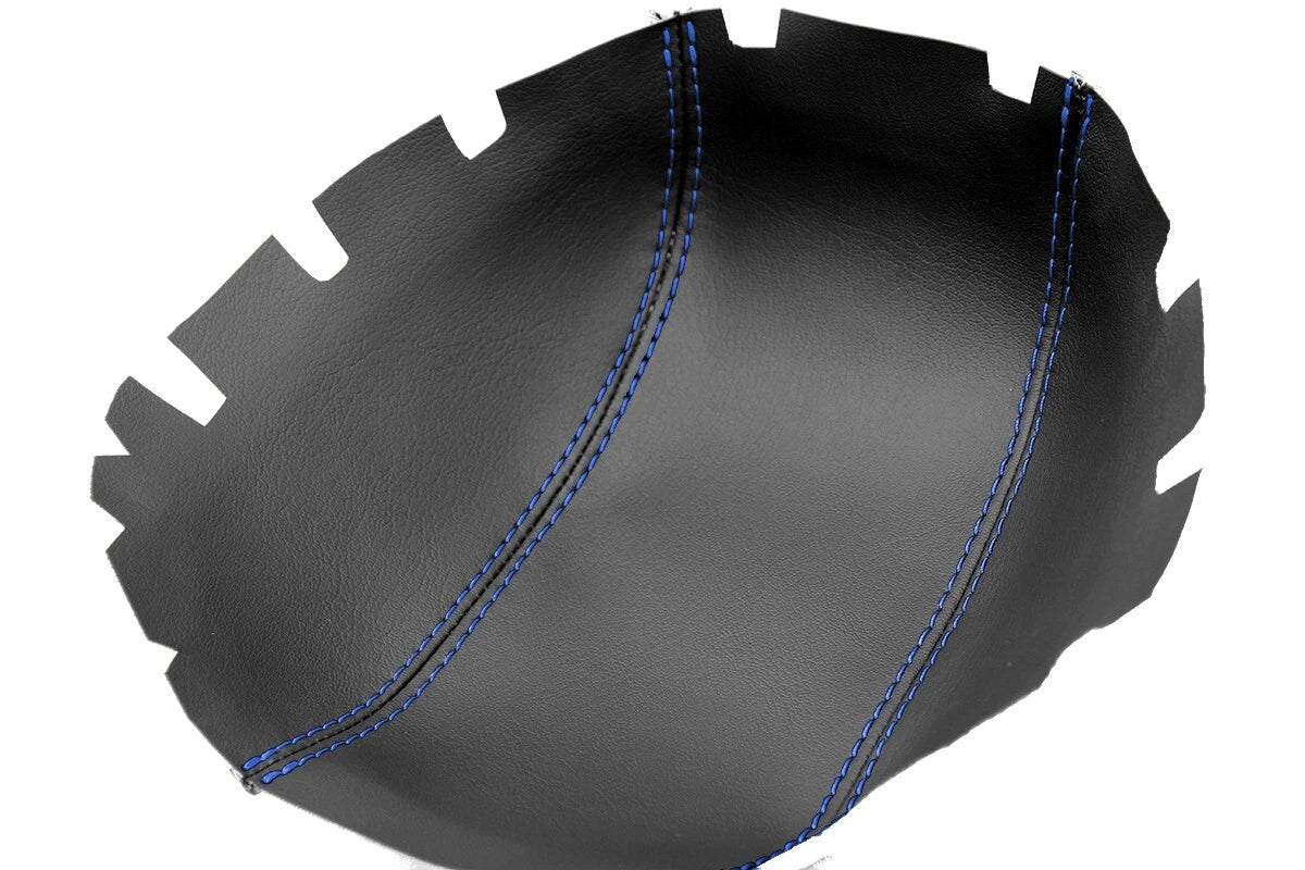 Leather Console Lid Armrest Cover for Chevrolet Cruze (2011–2015) Blue Stitch