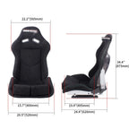 Racing Seat for Low Max with Adjustable Backrest and Carbon Fiber Shell
