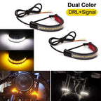 2X Switchback LED Daytime DRL/Turn Signal Light Strip for Motorcycle