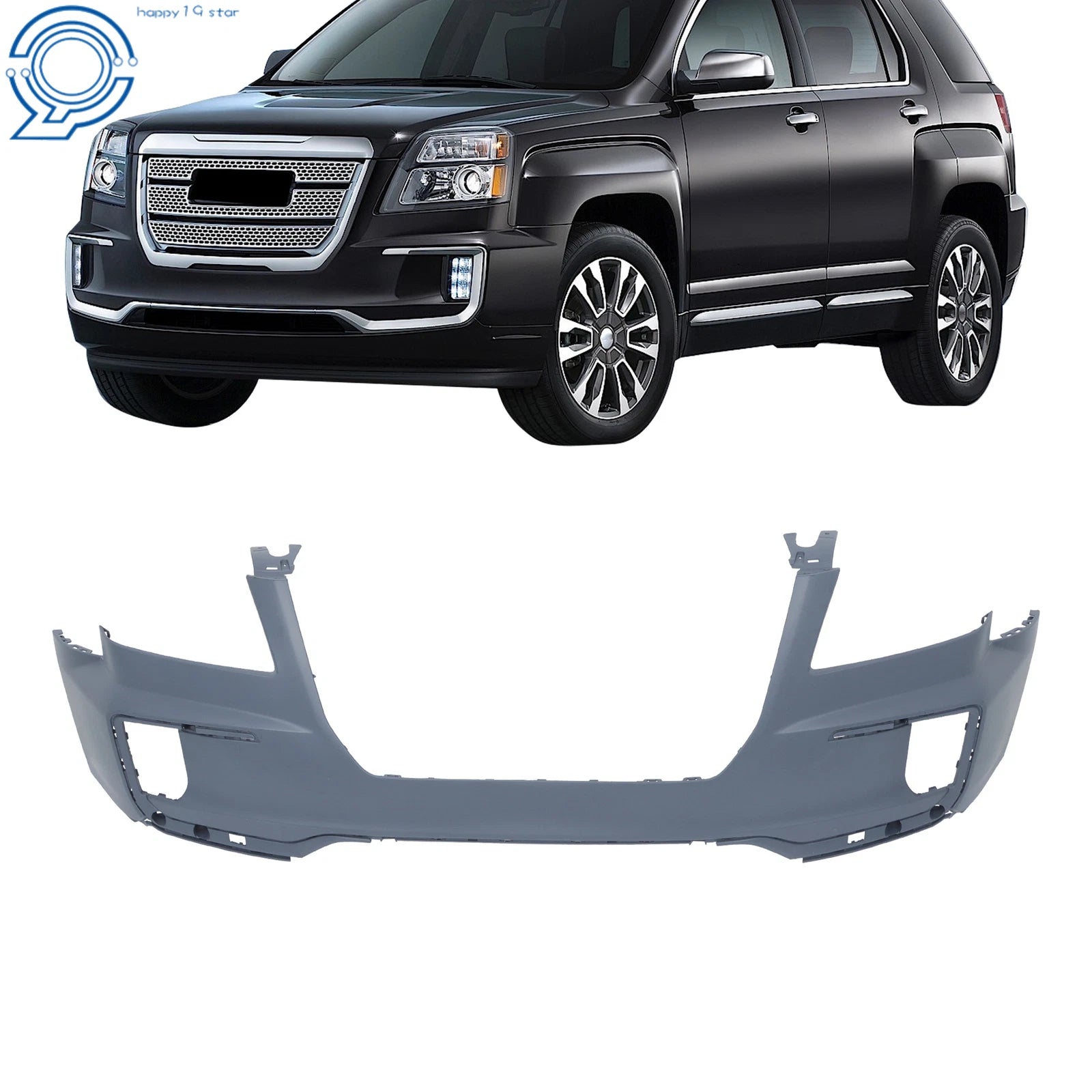 Front Upper Bumper Cover for GMC Terrain (2016–2017) Primed