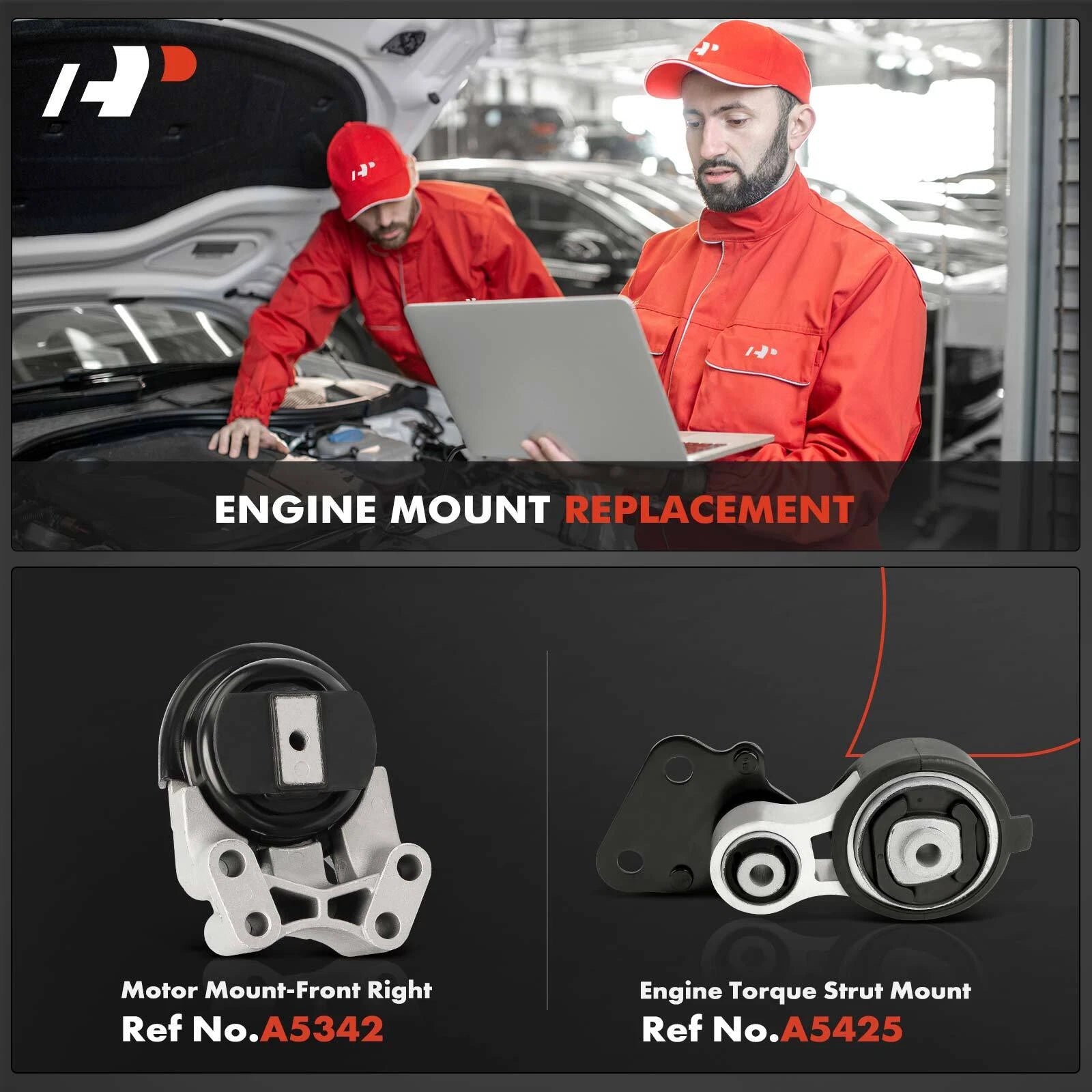 2X Engine Motor & Torque Strut Mount for Ford Edge (2011-2014)