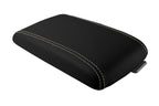 Leather Console Lid Armrest Cover for Cadillac DTS (2006–2011) Beige Stitch