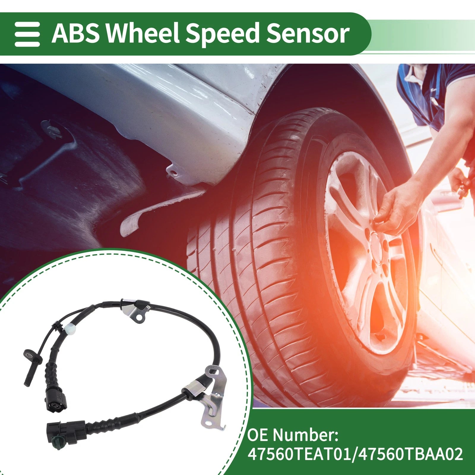 ABS Wheel Speed Sensor No. 47560TEAT01 for Honda Civic EX (2017–2019)