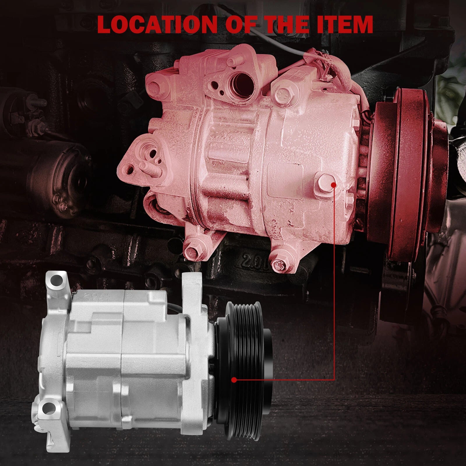AC Compressor for Dodge Grand Caravan (2001-2007)